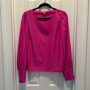 Lilly Pulitzer pink leopard print long sleeve